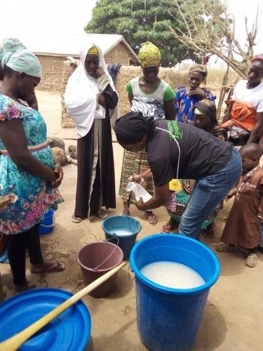 Soap-making lessons at Ejura